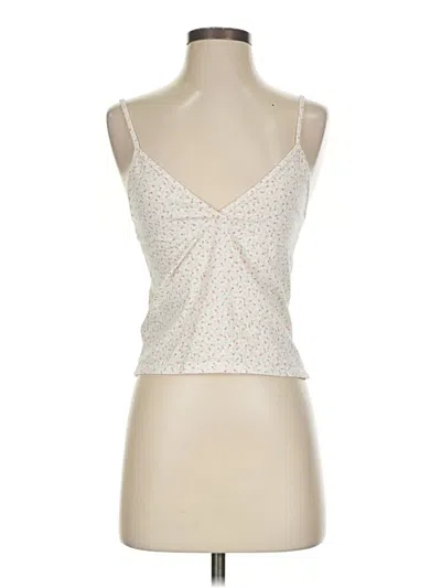Pre-owned Brandy Melville Tank Top Ivory Sweetheart Neckline Tops