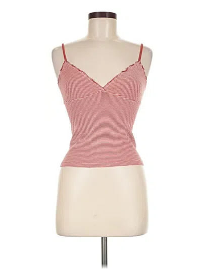 Pre-owned Brandy Melville Tank Top Pink Sweetheart Neckline Tops