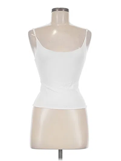 Pre-owned Brandy Melville Tank Top White Strapless Neckline Tops