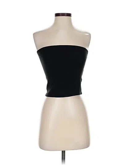 Pre-owned Brandy Melville Tube Top Black Strapless Neckline Tops