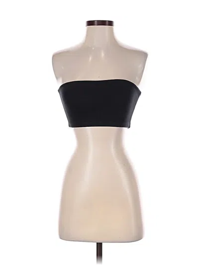 Pre-owned Brandy Melville Tube Top Black Strapless Neckline Tops