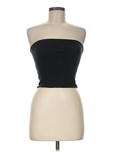 Pre-owned Brandy Melville Tube Top Black Strapless Neckline Tops