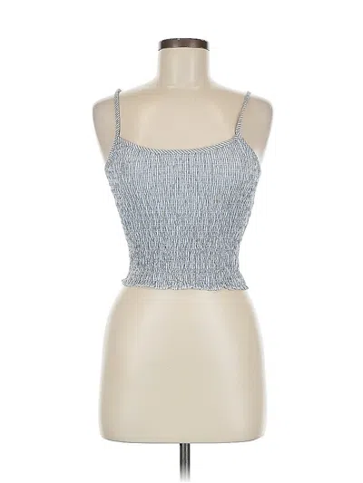 Pre-owned Brandy Melville Tube Top Blue Strapless Neckline Tops