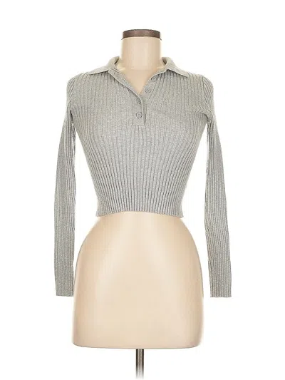 Pre-owned Brandy Melville Turtleneck Sweater In Gray