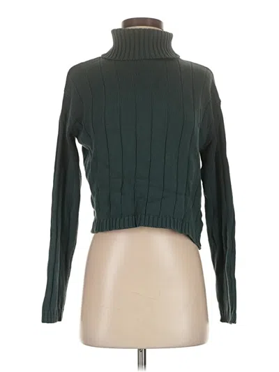 Pre-owned Brandy Melville Turtleneck Sweater In Green