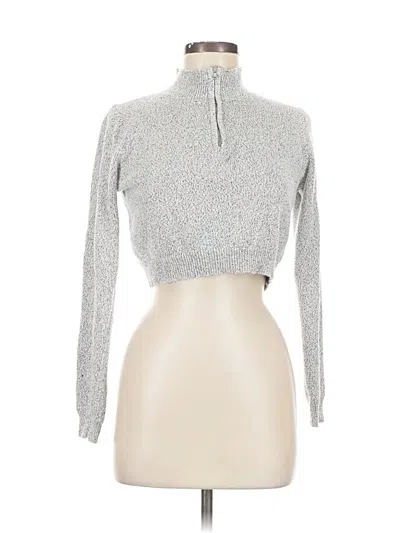 Pre-owned Brandy Melville Turtleneck Sweater In Silver
