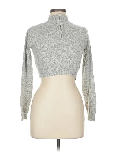Pre-owned Brandy Melville Turtleneck Sweater In Silver