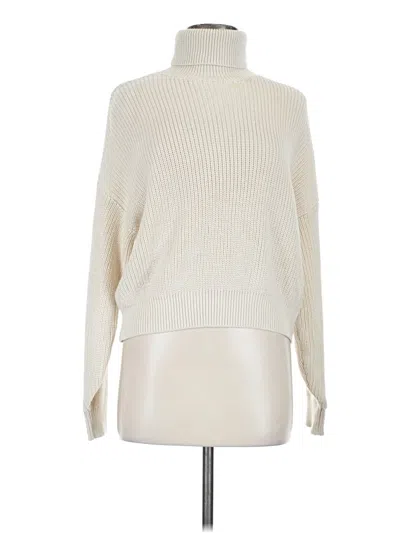 Pre-owned Brandy Melville Turtleneck Sweater In White