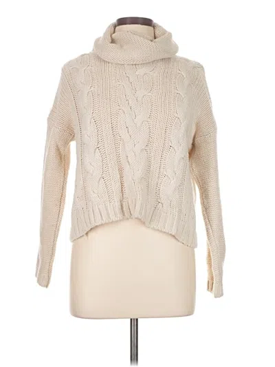 Pre-owned Brandy Melville Turtleneck Sweater In White