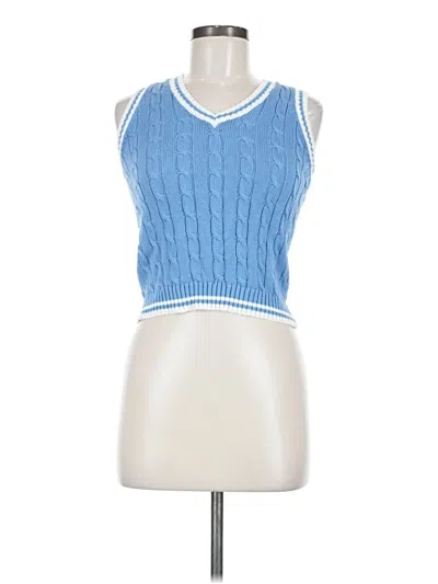 Pre-owned Brandy Melville Vest In Blue