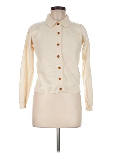 Pre-owned Brandy Melville Wool Cardigan Sweater In Ivory