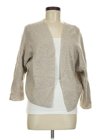 Pre-owned Brandy Melville Wool Cardigan Sweater In Tan