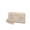 Brangio Women's Elegant Love Wallet In Cream In White
