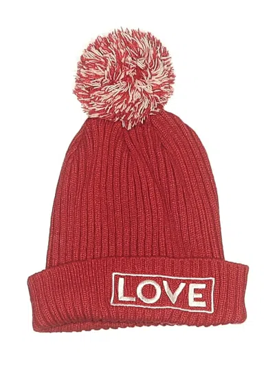 Pre-owned Brash Beanie Hat In Red