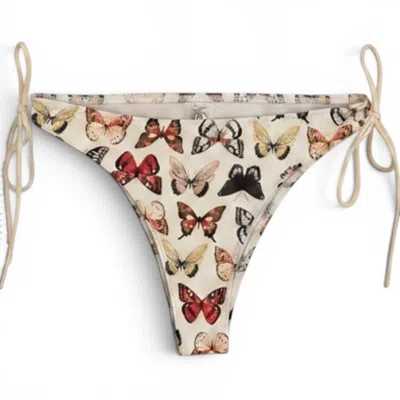 Brasini Swimwear Women's Natalie Tie Side Bikini Bottom - Mariposa Print