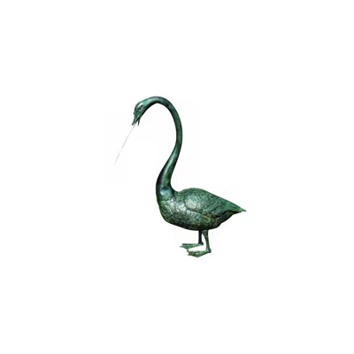 Brass Baron Solid Brass Goose Pond Spouter Fountain - Made To Order