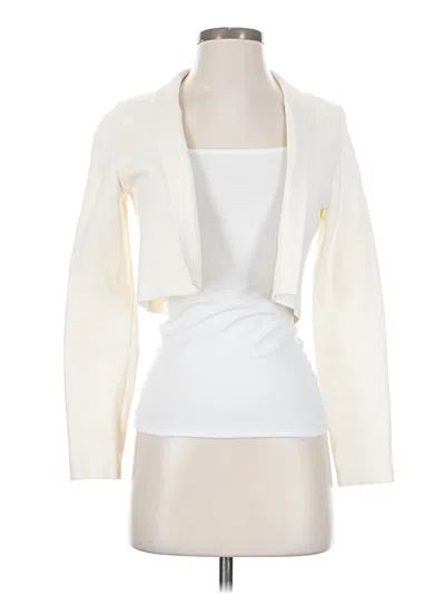 Pre-owned Brass Cardigan Sweater In White