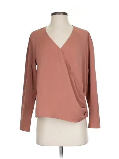Pre-owned Brass Long Sleeve Blouse In Brown