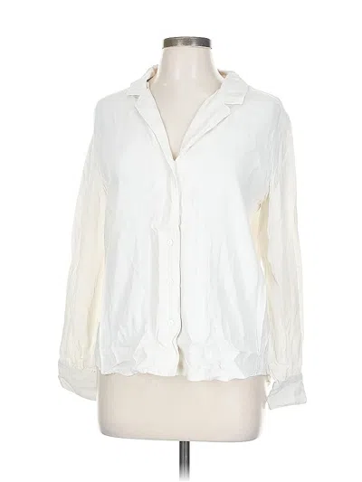 Pre-owned Brass Long Sleeve Blouse In White