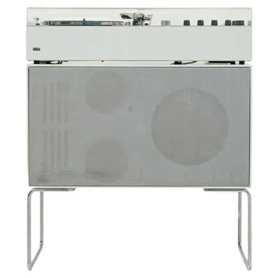 Pre-owned Braun Dieter Rams For  Audio 310 Record Player And L50 Floor Speaker In Brown