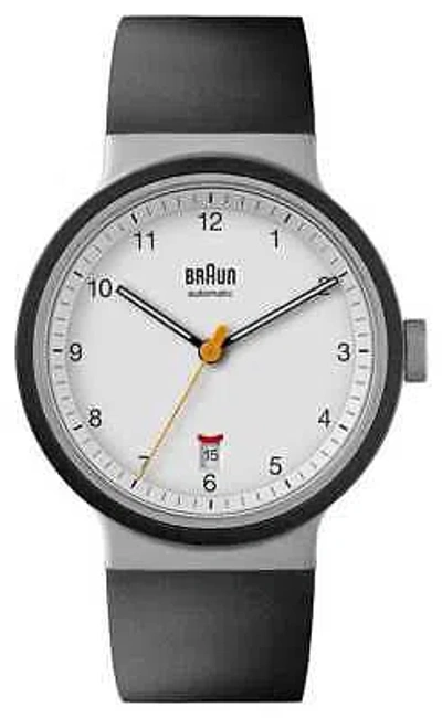 Pre-owned Braun Men's Bn0278 Automatic White Dial Bn0278whbkg Watch