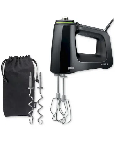 Braun Multimix2 5-speed 250-watt Hand Mixer, Black