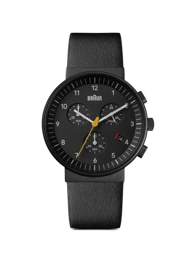 Braun Watches Gents Chronograph 40mm Watch In Schwarz