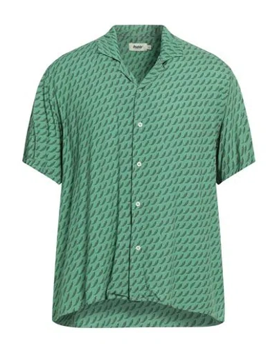 Brava Fabrics Man Shirt Green Size Xl Viscose