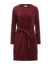 Brava Fabrics Woman Mini Dress Burgundy Size L Organic Cotton, Polyester, Elastane In Red