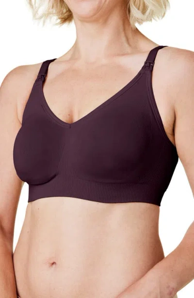 Bravado Designs Body Silk Seamless Recycled Nylon Blend Wireless Maternity/nursing Bra In Cherry
