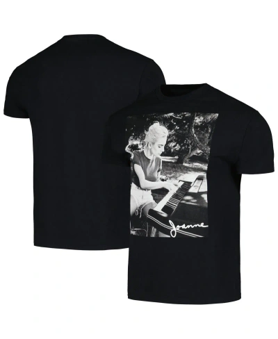 Bravado Men's And Women's Black Lady Gaga Joanne Piano Photo T-shirt