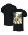 BRAVADO MEN'S AND WOMEN'S BLACK THE BEATLES ABBEY ROAD T-SHIRT