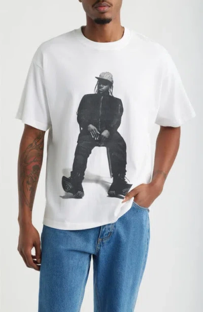 Bravado Oversize Pusha T My Name Is Graphic T-shirt In White