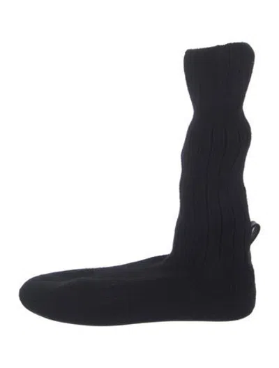 Pre-owned Brave Pudding Boots In Black