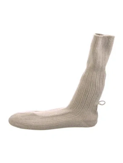 Pre-owned Brave Pudding Sock Boots In Neutral