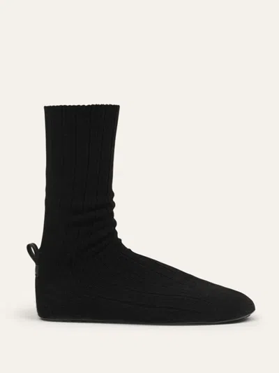 Brave Pudding Womens Hampton Strolls Sock Shoe In Black