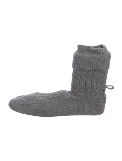 Pre-owned Brave Pudding Wool Sock Boots In Gray