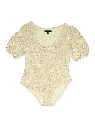 Pre-owned Brave Soul Bodysuit In Ivory