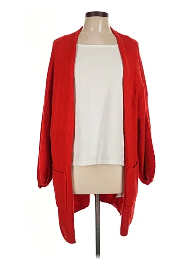 Pre-owned Brave Soul Cardigan Sweater In Red