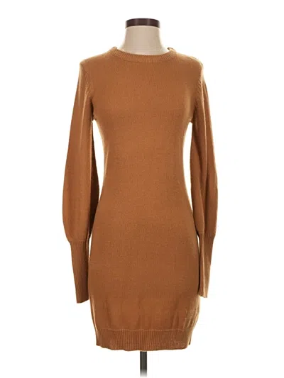 Pre-owned Brave Soul Casual Dress In Brown