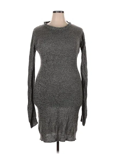 Pre-owned Brave Soul Casual Dress In Gray
