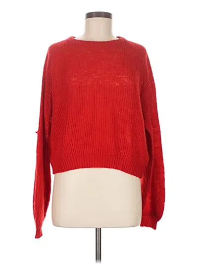 Pre-owned Brave Soul Pullover Sweater In Red