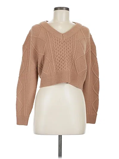 Pre-owned Brave Soul Pullover Sweater In Tan