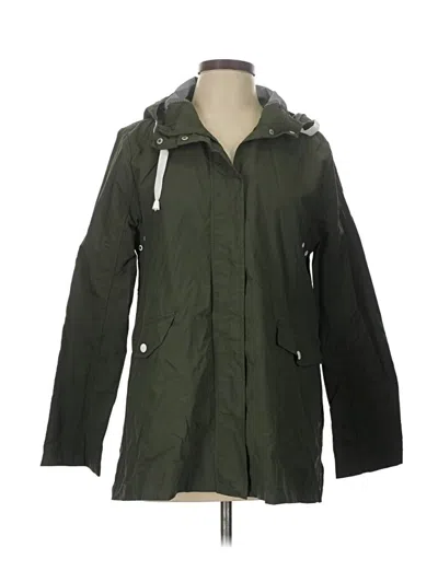 Pre-owned Brave Soul Raincoat In Green