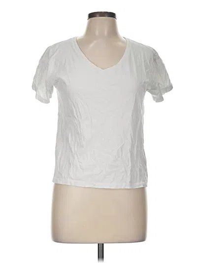 Pre-owned Brave Soul Short Sleeve T-shirt In White