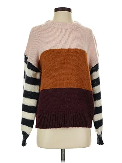 Pre-owned Brave Soul Turtleneck Sweater In Brown