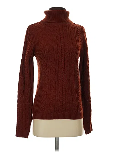 Pre-owned Brave Soul Turtleneck Sweater In Brown