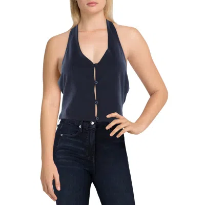 Brave Soul Womens Crop Cotton Halter Top
