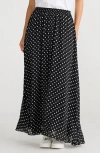 Brave + True Alias Polka Dot Skirt In Black In Multi