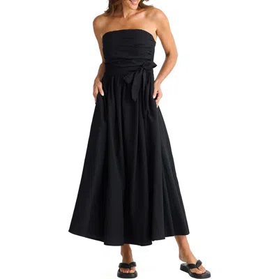 Brave + True Brave+true Avalon Strapless Maxi Dress In Black